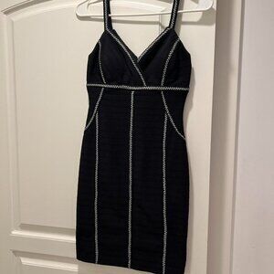 GUESS Black mini bodycon dress